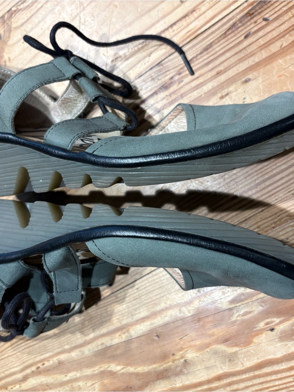 Fly London Olive Green Lace-Up - Picture 2 of 2